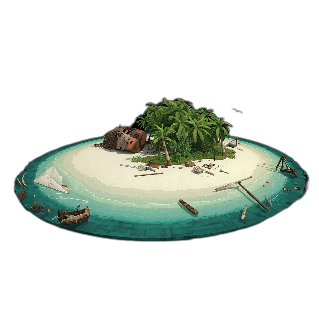 Sandy atoll